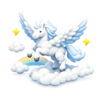 Cloud Pegasus 3D icon