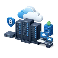 Cloud Server Room 3D icon