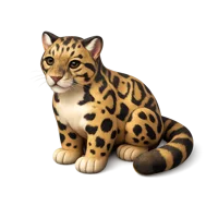 Clouded Leopard 3D icon