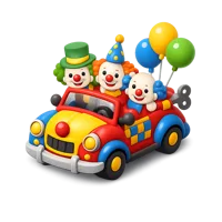 Clown Car 3D icon