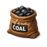 Coal Bag 3D icon