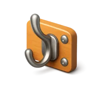 Coat Hook 3D icon