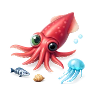 Cock-Eyed Squid 3D icon