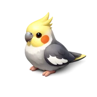 Cockatiel 3D icon
