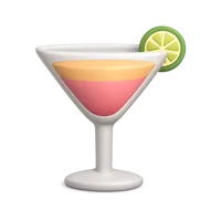 Cocktail Glass 3D icon
