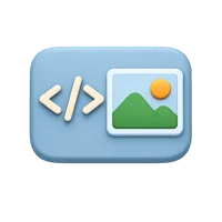 Code Image 3D icon