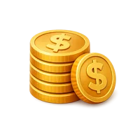 Amber Coins 3D icon