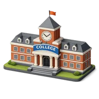 College Building 3D icon