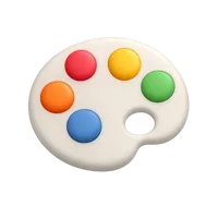 Color Palette 3D icon