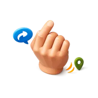 Come Here Gesture 3D icon