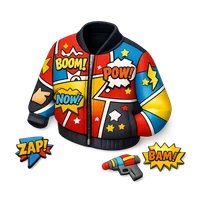 Comic Print Jacket 3D icon