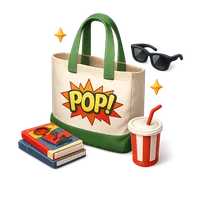 Comic Tote Bag 3D icon