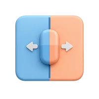 Comparison Slider 3D icon
