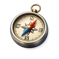 Brown Compass 3D icon
