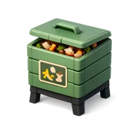 Compost Bin 3D icon