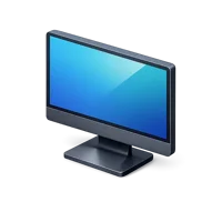 Computer Monitor 3D icon