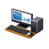 Computer Workstation 3D icon