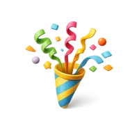 Confetti 3D icon
