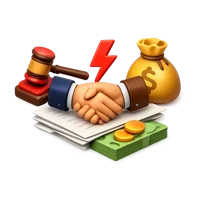 Conflict Interest 3D icon