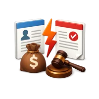 Conflict Of Interest 3D icon