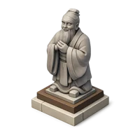 Confucius Statue 3D icon