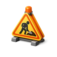 Construction Sign 3D icon