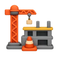Construction Site 3D icon