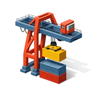 Container Crane 3D icon