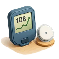 Continuous Glucose Monitor 3D icon
