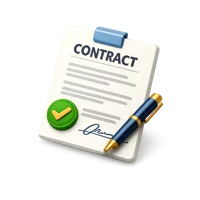 Contract 3D icon
