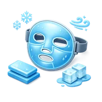 Cooling Face Mask 3D icon