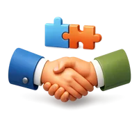 Cooperation 3D icon