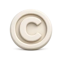 Copyright 3D icon