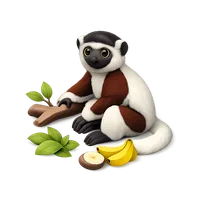 Coquerel's Sifaka 3D icon