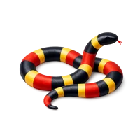Red Coral Snake 3D icon
