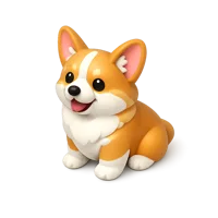 Corgi 3D icon