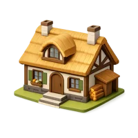 Cottage 3D icon