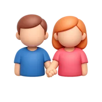 Couple Holding Hands 3D icon