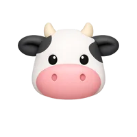 Cow 3D icon