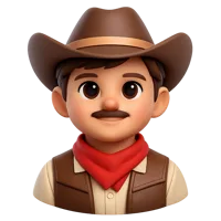 Cowboy Avatar 3D icon