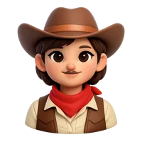 Cowgirl Avatar 3D icon