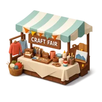 Craft Fair 3D icon