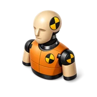 Crash Test Dummy 3D icon