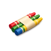 Crayons 3D icon