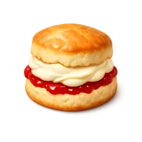 Cream Tea Scone 3D icon