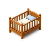 Crib 3D icon