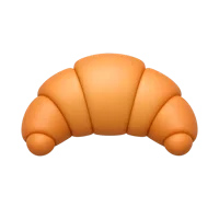 Croissant 3D icon