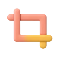 Crop Tool 3D icon