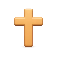 Cross 3D icon