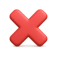 Cross Mark 3D icon